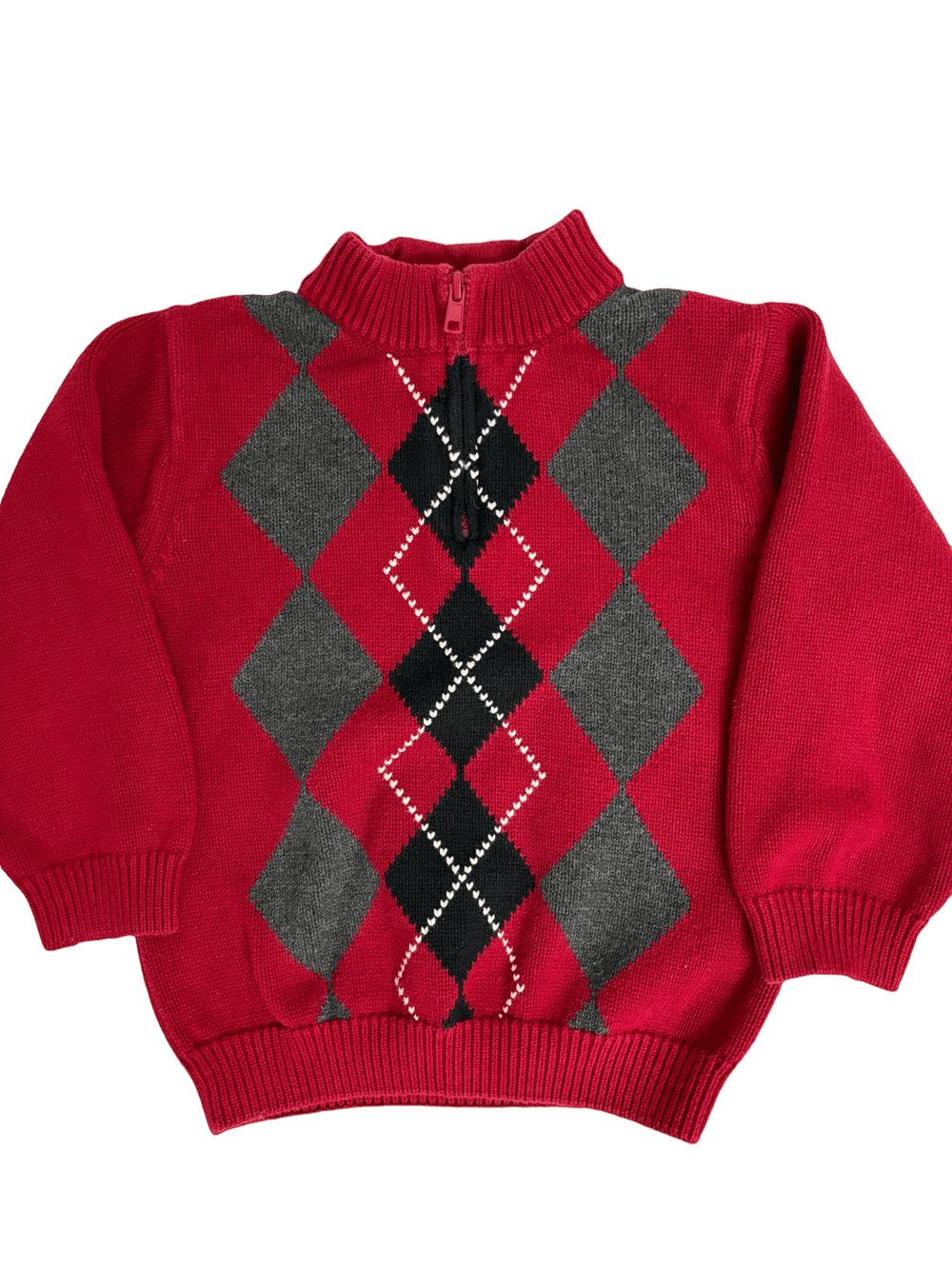 Argyle Zip Up Sweater - LeftKneePatch - Sweatshirt - Gymboree