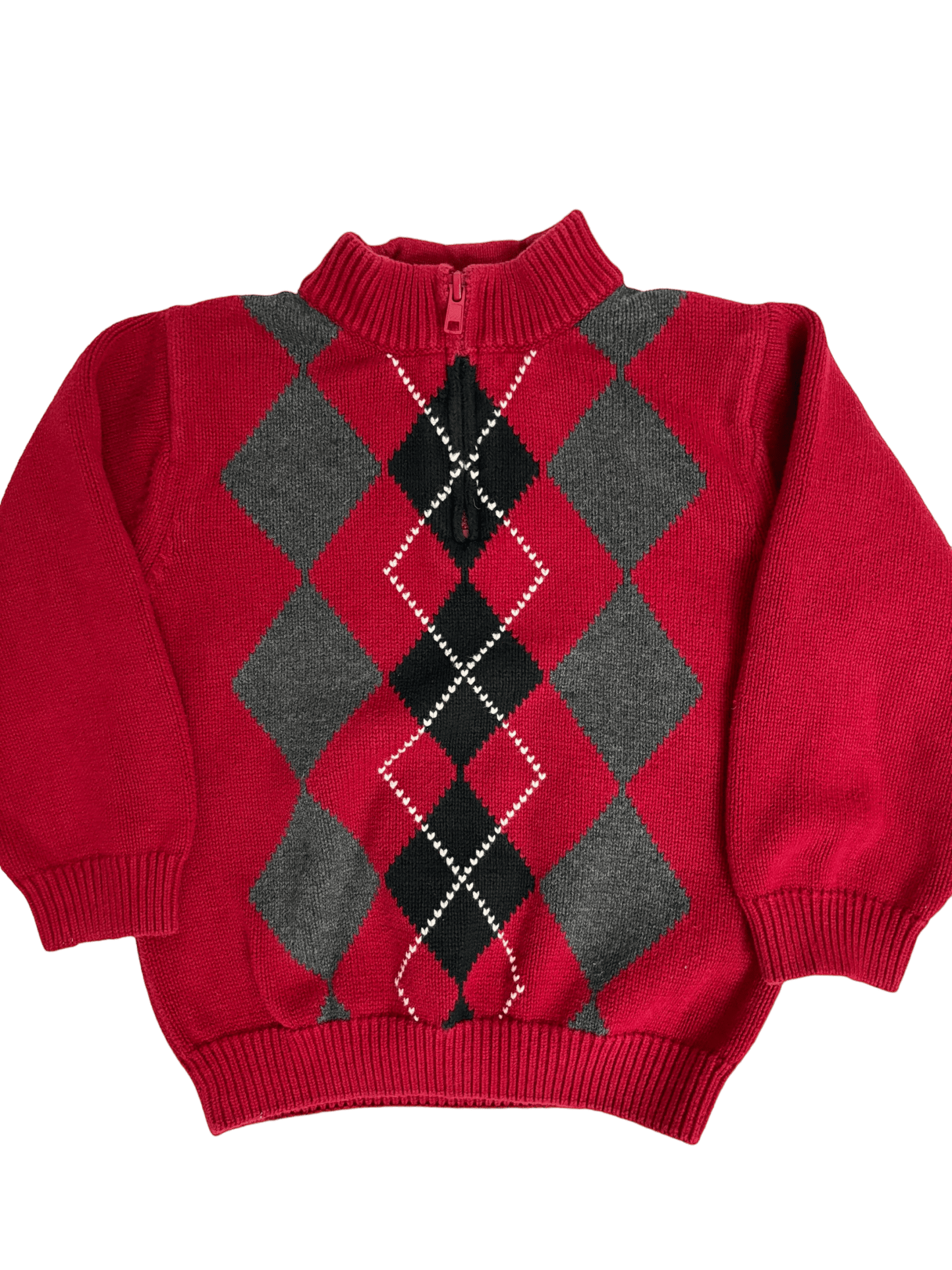 Argyle Zip Up Sweater - LeftKneePatch - Sweatshirt - Gymboree