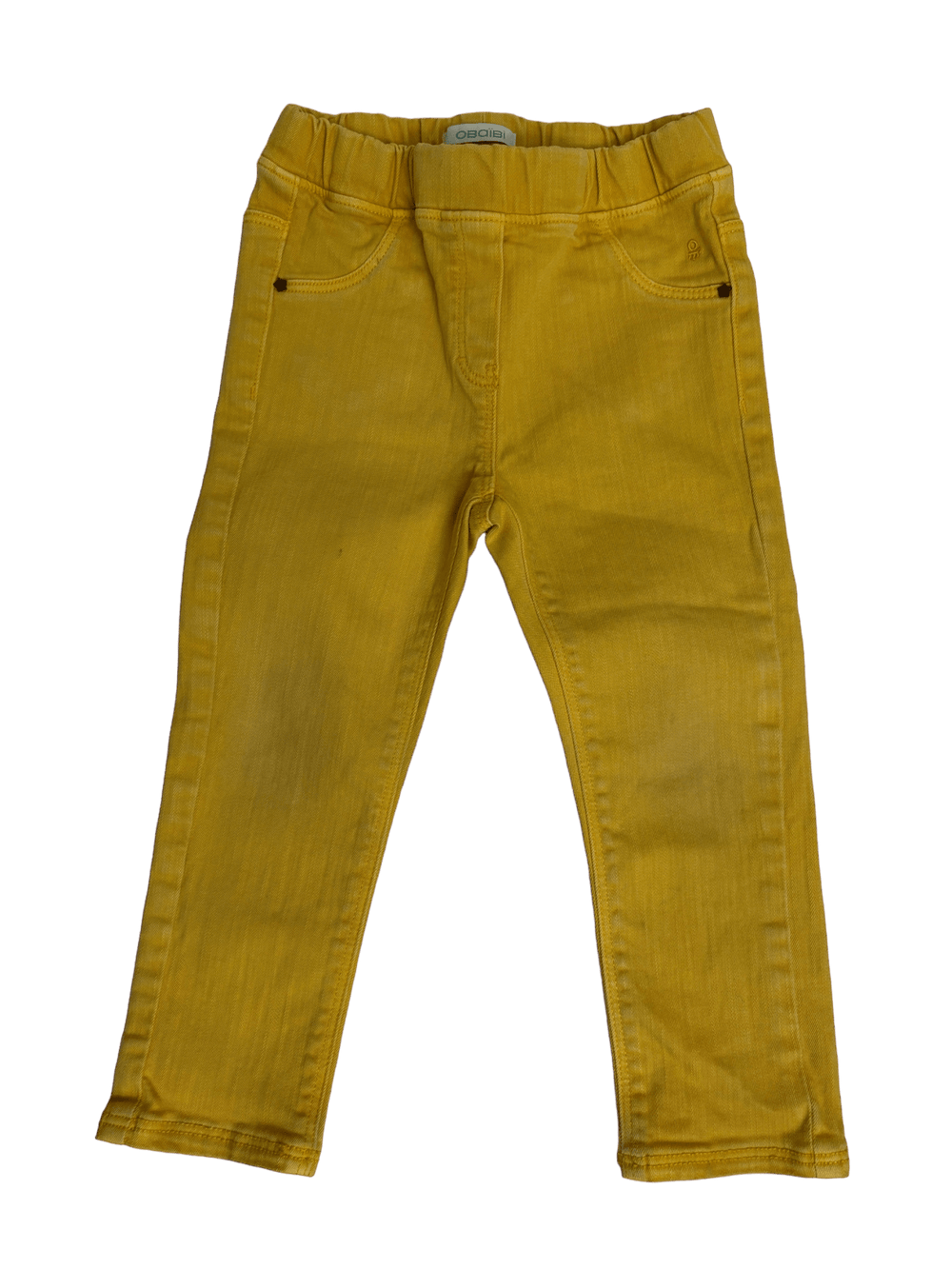 Denim Elastic Pants - LeftKneePatch - Pants - Obaibi