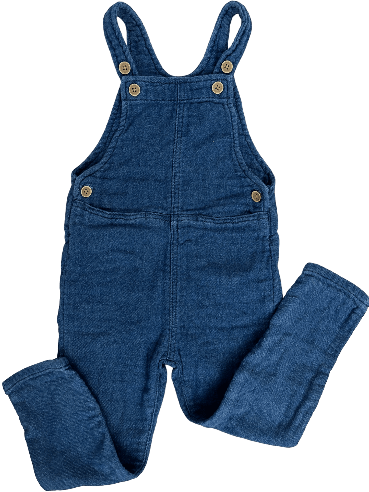 Overall into Overalls - Soft Denim - like Overalls - LeftKneePatch - Pants - Zara