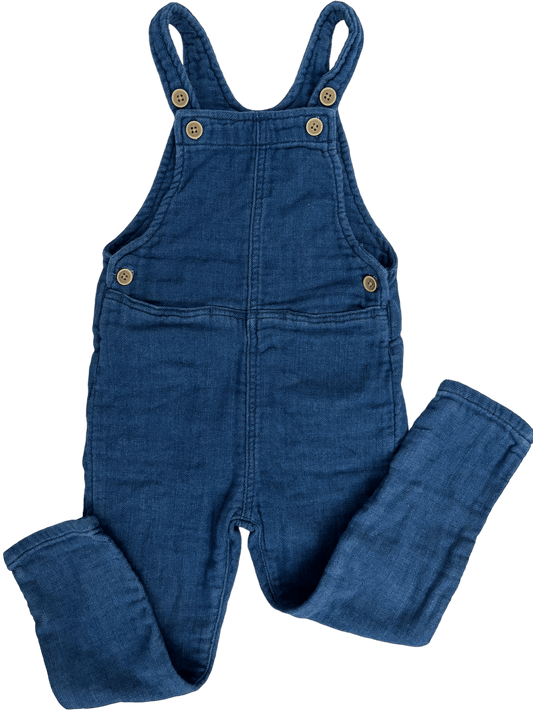 Overall into Overalls - Soft Denim - like Overalls - LeftKneePatch - Pants - Zara