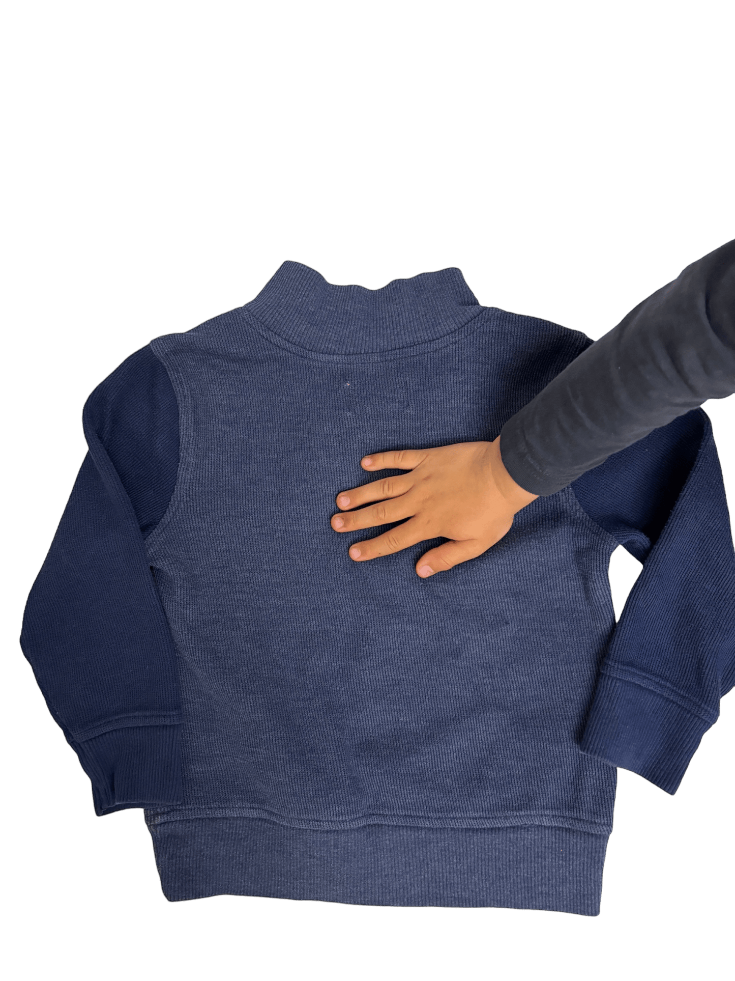 Ribbed Mock Neck Sweatshirt - LeftKneePatch - Sweatshirt - Old Navy