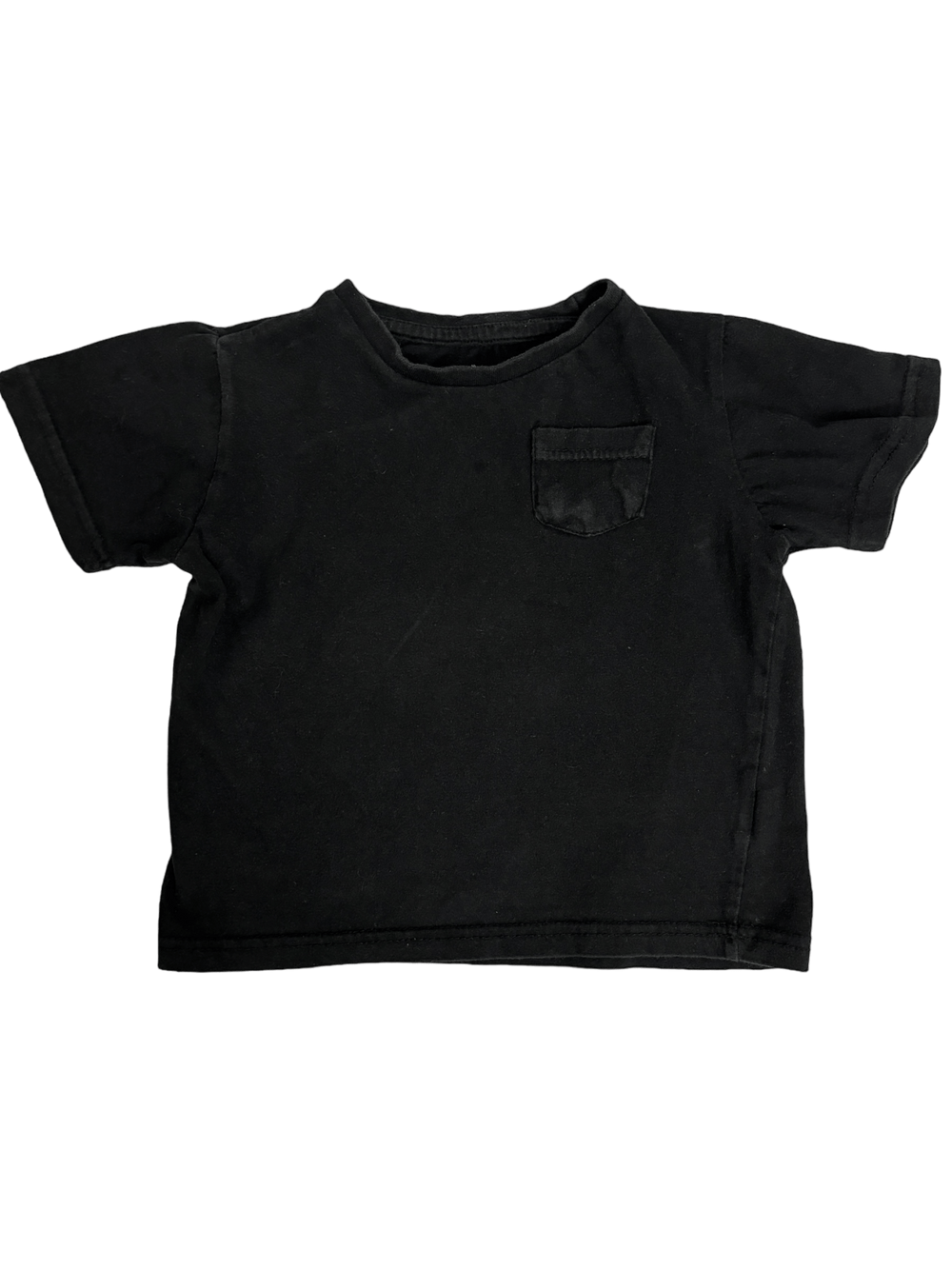 Short Sleeve Black Pocket Tee - LeftKneePatch - Short Sleeve Tee - American Hawk