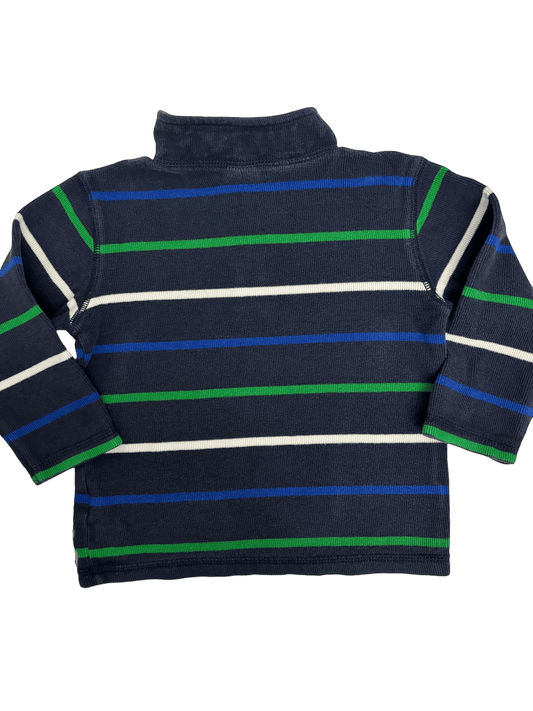 Striped Mock Neck Sweatshirt - LeftKneePatch - Sweatshirt - Gymboree