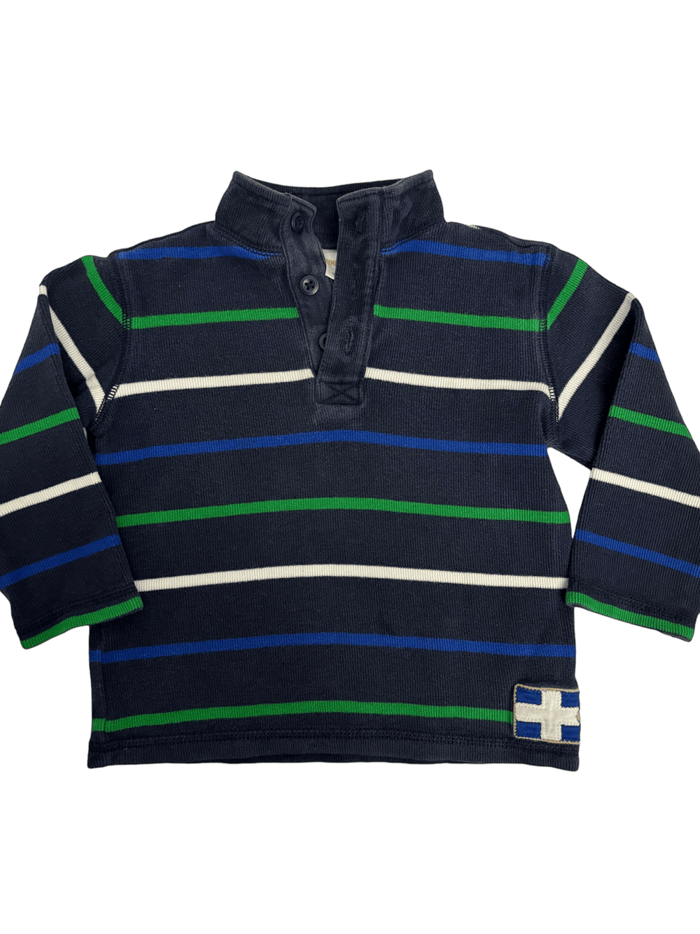 Striped Mock Neck Sweatshirt - LeftKneePatch - Sweatshirt - Gymboree